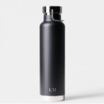 Black Monogram Water Bottle<br><div class="desc">Black Monogram Water Bottle</div>