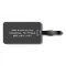 Black Monogrammed Custom Luggage Tag