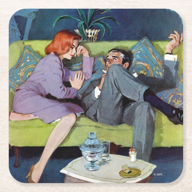 Black Monte's Last Raid Square Paper Coaster (Front)