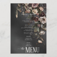 Black Moody Gothic Flowers & Mist Wedding