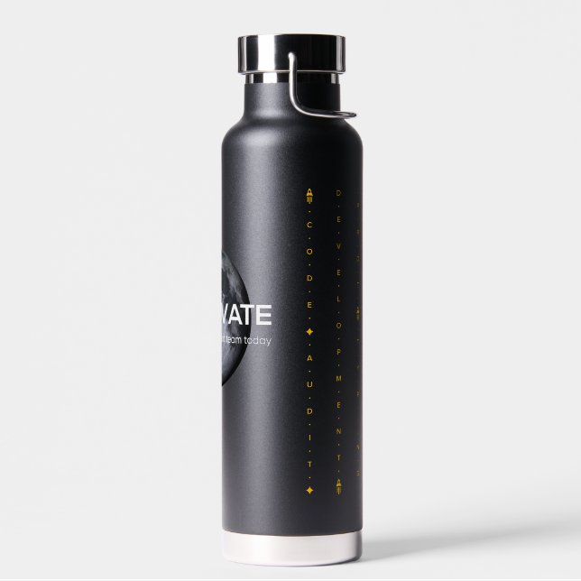 Black Moon Protovate Services  Water Bottle (Left)