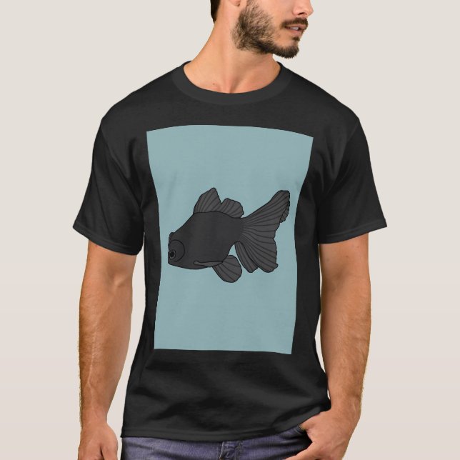 Black Moor Goldfish T-Shirt (Front)