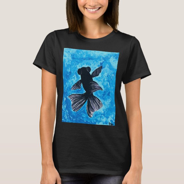 Black Moor Goldfish T-Shirt (Front)