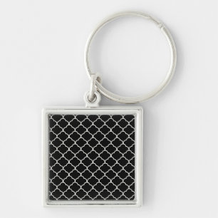 Black Moroccan Design @ Emporiomoffa Key Ring