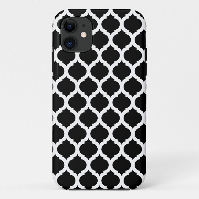 Black Moroccan Pattern iPhone 5 Case (Back)