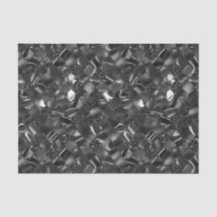 Black Moroccan Quatrefoil Pattern Tissue Paper
