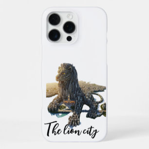 Black Mosaic Geometric Lion King Jungle Spirit iPhone 16 Pro Max Case
