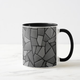 Black mosaic mug