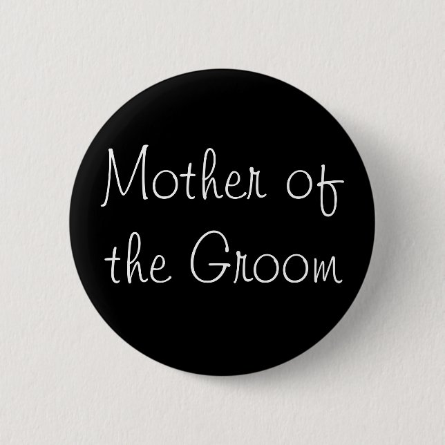 Black Mother of the Groom Pin (Front)