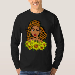 Black Mother Teacher Nurse Educated Sista Melanin  T-Shirt