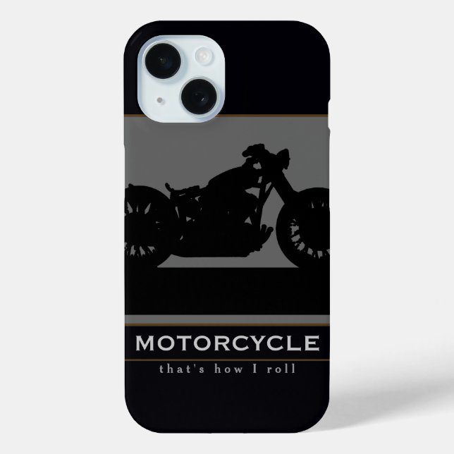 Black Motorcycle Case-Mate iPhone Case (Back)