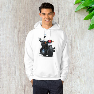 Black Motorcycle Mens Hoodie