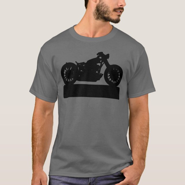 Black motorcycle T-Shirt (Front)