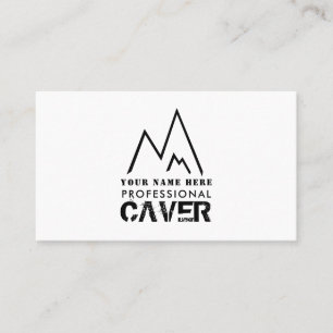 Black Mountain Logo, Cave Explorer, Sportsperson Business Card