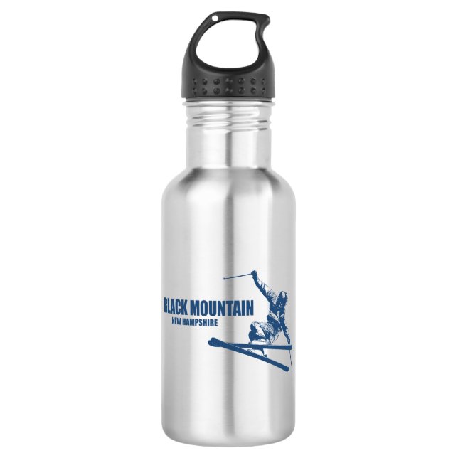 Black Mountain New Hampshire Skier 532 Ml Water Bottle (Front)