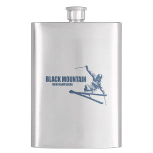 Black Mountain New Hampshire Skier Hip Flask
