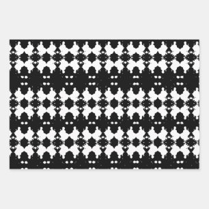 Black Mourning Tree Bark Patterned Wrapping Paper Sheet