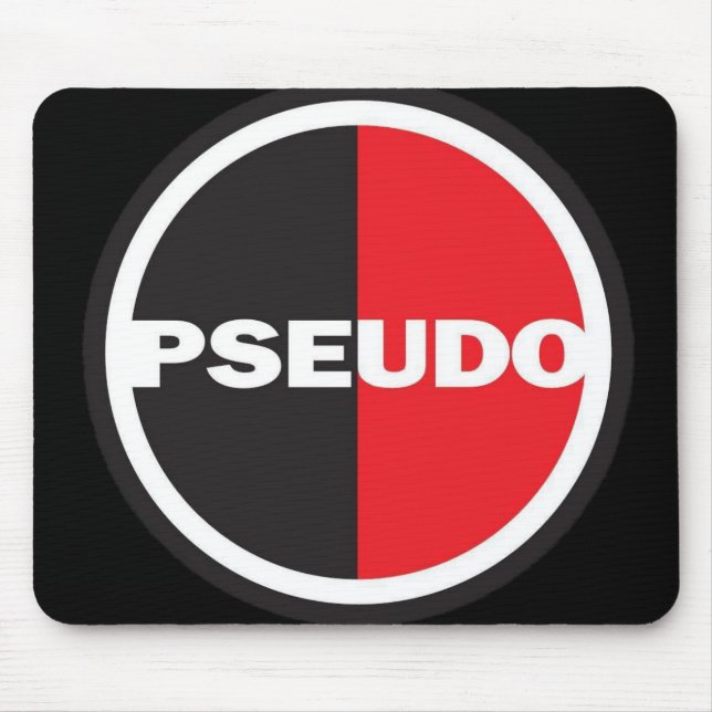BLACK MOUSE PAD with pseudo logo (Front)