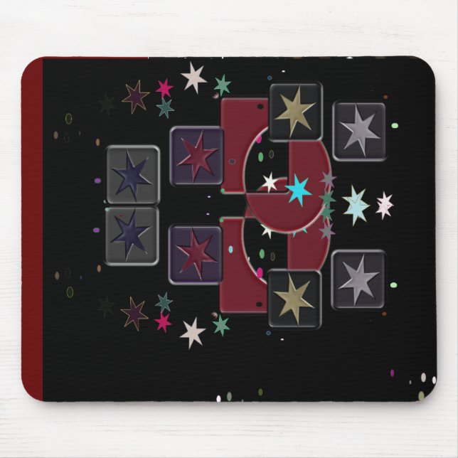 Black Mousepad Stars (Front)