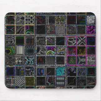 Black Mouspad with Colourful Accent Mouse Pad