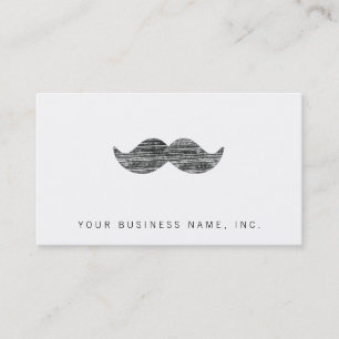 Black Moustache Business Card