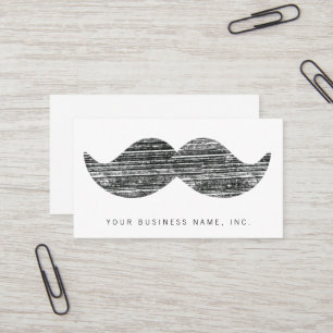 Black Moustache Business Card