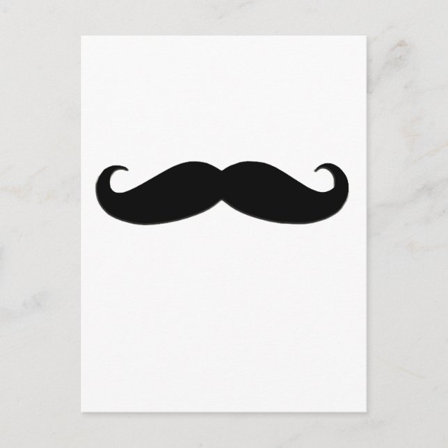 Black Moustache or Black Moustache for Fun Gifts Postcard (Front)