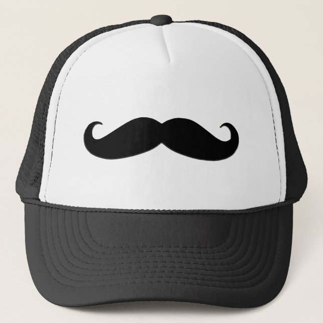 Black Moustache or Black Moustache for Fun Gifts Trucker Hat (Front)