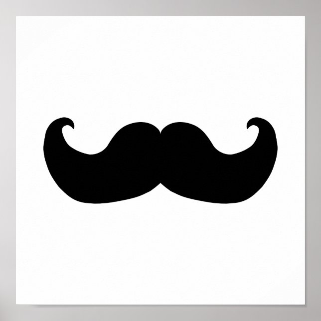 Black Moustache Poster (Front)