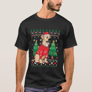 Black Mouth Cur Christmas Ornament Tree Mum Dad Gi T-Shirt
