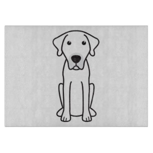 Black Mouth Cur Dog Cartoon Cutting Board