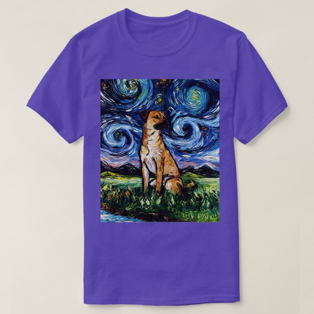Black Mouth Cur Night T-Shirt (Design Front)
