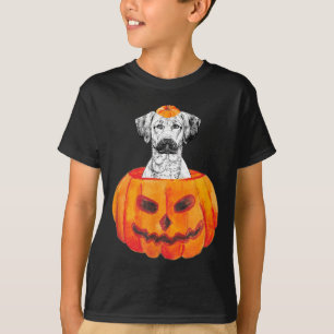 Black Mouth Cur Pumpkin Dog Halloween T-Shirt