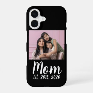 Black Mum Established Script iPhone 16 Case