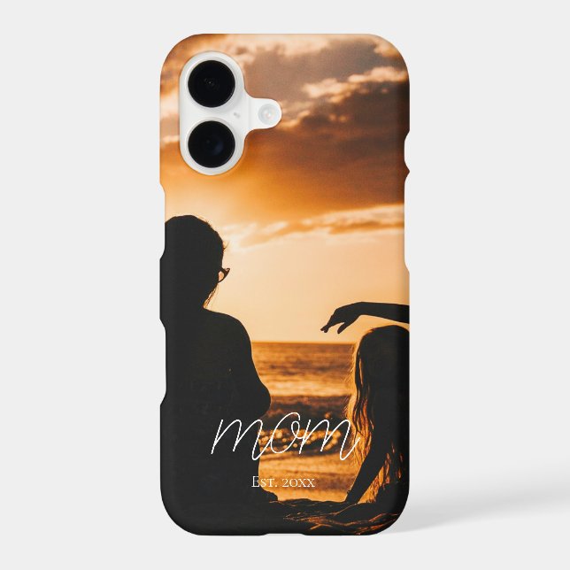 Black Mum Established Script Photo Case-Mate (Back)