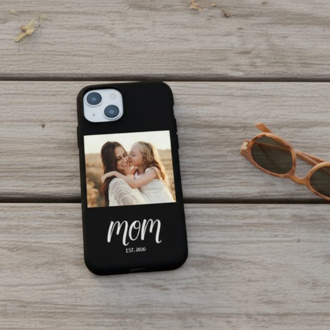 Black Mum Established Script Photo Case-Mate iPhon Case-Mate iPhone Case (Creator Uploaded)