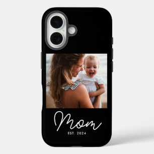 Black Mum Established Script Photo  iPhone 16 Case