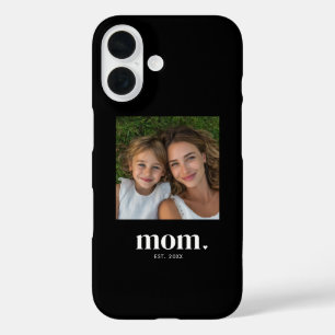 Black Mum Established Script Photo iPhone 16 Case