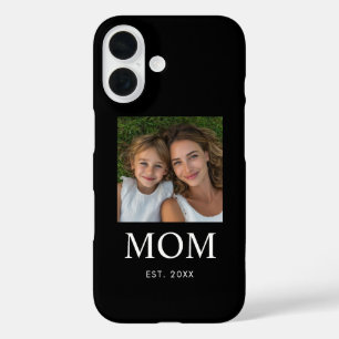 Black Mum Established Script Photo  iPhone 16 Case