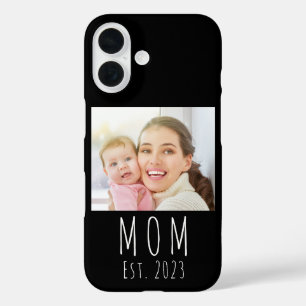 Black Mum Established Script Photo Case-Mate iPhone 16 Case
