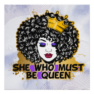 Black Mummy African American Melanin Sista Queen Poster