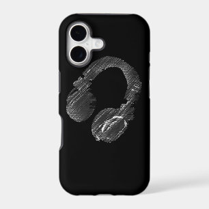 black music deejay headphone