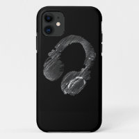 black music deejay headphone