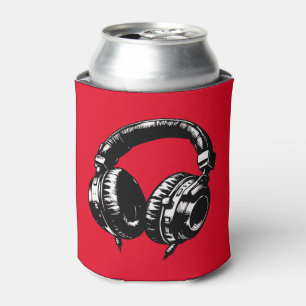 Black Music Headphones DJ Can Cooler