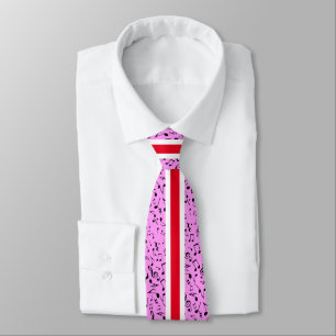Black Music Notes on PINK Tie