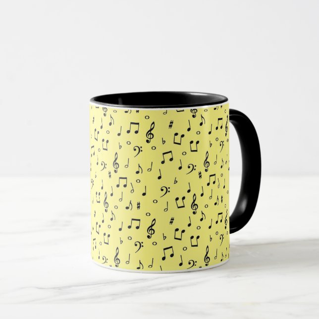 Black Musical Mug (Front Right)