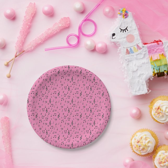 Black Musical  Paper Plate (Party)