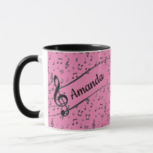 Black Musical personalised Coffee Mug