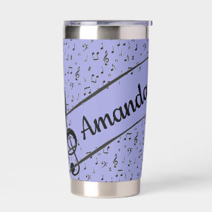 Black Musical personalised Coffee Mug Insulated Tumbler