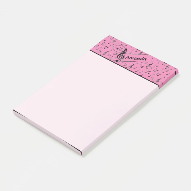 Black Musical personalised  Post-it Notes (Angled)